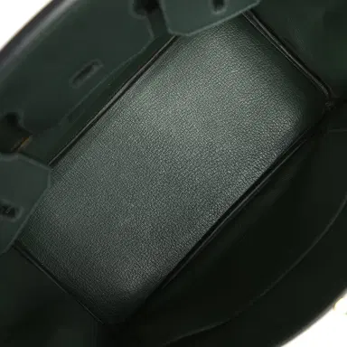 HERMÈS Pre-owned Hermes Birkin 30 Vert Fonce Togo Gold Hardware | Thumbnail 8