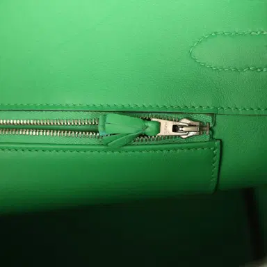 HERMÈS Pre-owned Hermes Birkin Ghillies 30 Bambou Togo, Swift Palladium Hardware | Thumbnail 10 HERMÈS Pre-owned Hermes Birkin Ghillies 30 Bambou Togo, Swift Palladium Hardware | Thumbnail 10