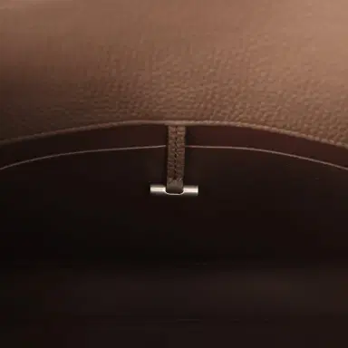 The Row The Row Margaux Shoulder 12 Deep Brown Calfskin Silver Hardware | Thumbnail 12 The Row The Row Margaux Shoulder 12 Deep Brown Calfskin Silver Hardware | Thumbnail 12