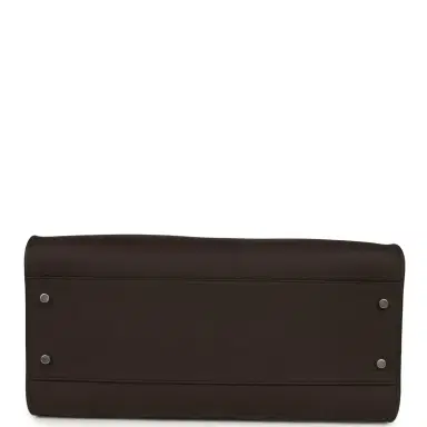 The Row The Row Margaux Shoulder 12 Deep Brown Calfskin Silver Hardware | Thumbnail 6 The Row The Row Margaux Shoulder 12 Deep Brown Calfskin Silver Hardware | Thumbnail 6