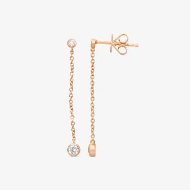 Mémoire Mémoire Cascade 18K Rose Gold Diamond Drop Earrings by The Solist | Thumbnail 2 Mémoire Mémoire Cascade 18K Rose Gold Diamond Drop Earrings by The Solist | Thumbnail 2