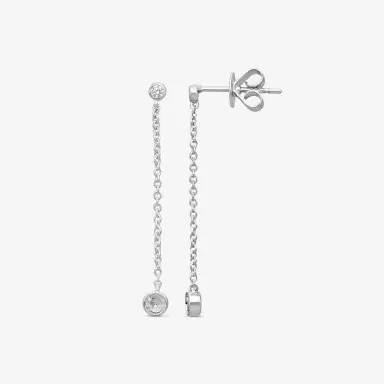 Mémoire Mémoire Cascade 18K White Gold Diamond Drop Earrings by The Solist | Thumbnail 2 Mémoire Mémoire Cascade 18K White Gold Diamond Drop Earrings by The Solist | Thumbnail 2