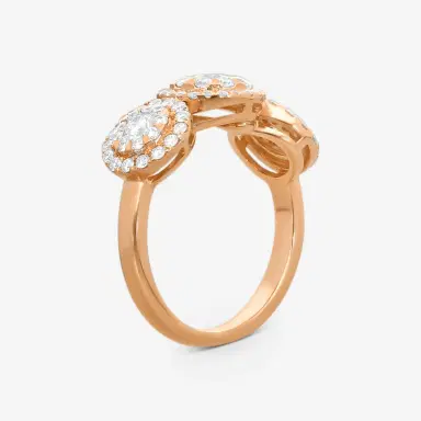 Mémoire Mémoire Diamond Bouquets 18K Rose Gold Engagement Ring Sz. 6.5 by The Solist | Thumbnail 2 Mémoire Mémoire Diamond Bouquets 18K Rose Gold Engagement Ring Sz. 6.5 by The Solist | Thumbnail 2