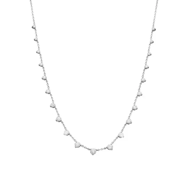 Mémoire Mémoire Essentials 18K White Gold 21-Stone Diamond Necklace by The Solist