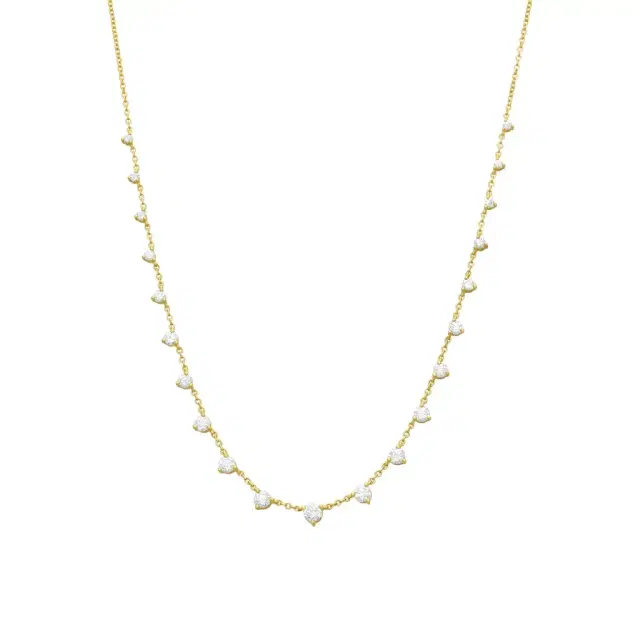 Mémoire Mémoire Essentials 18K Yellow Gold 21-Stone Diamond Necklace by The Solist