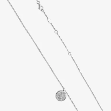 Mémoire Mémoire Luna 18K White Gold Diamond Pave Medallion Necklace by The Solist | Thumbnail 3 Mémoire Mémoire Luna 18K White Gold Diamond Pave Medallion Necklace by The Solist | Thumbnail 3