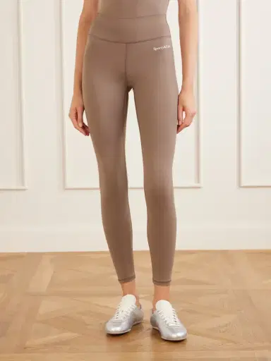 Sporty & Rich Logo-print Stretch-jersey High-rise Leggings | Thumbnail 3 Sporty & Rich Logo-print Stretch-jersey High-rise Leggings | Thumbnail 3