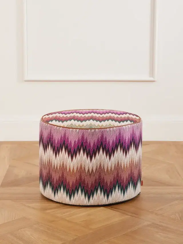 Missoni Home Phrae Cylinder Pouf
