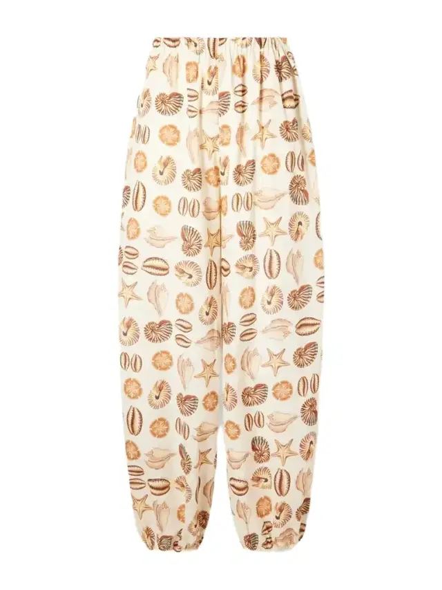 Farm Rio Printed Cotton Balloon Pants