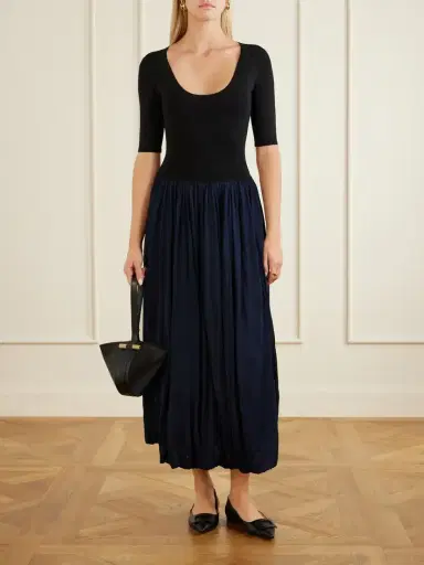 Maria McManus Ribbed Woven Midi Dress | Thumbnail 2 Maria McManus Ribbed Woven Midi Dress | Thumbnail 2