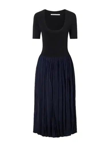 Maria McManus Ribbed Woven Midi Dress | Thumbnail 1 Maria McManus Ribbed Woven Midi Dress | Thumbnail 1