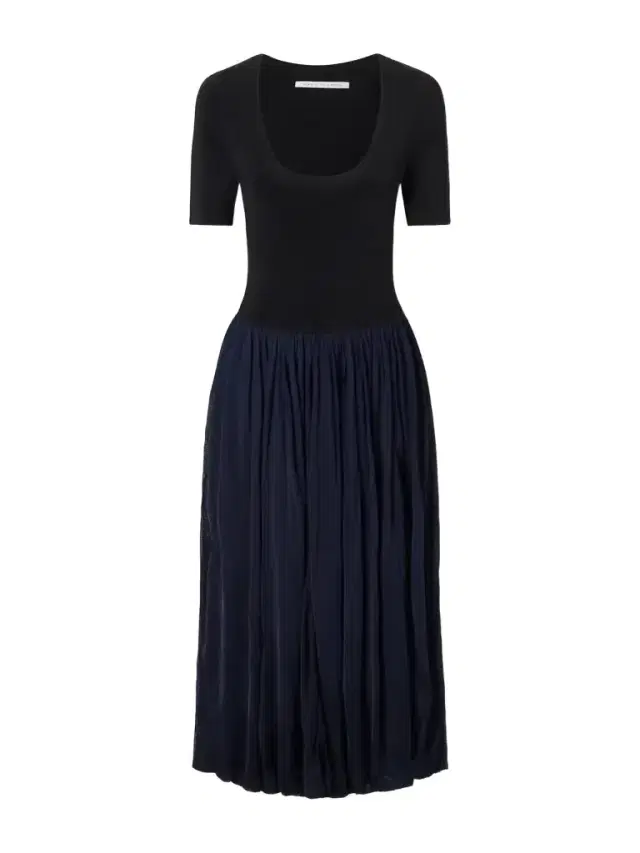 Maria McManus Ribbed Woven Midi Dress