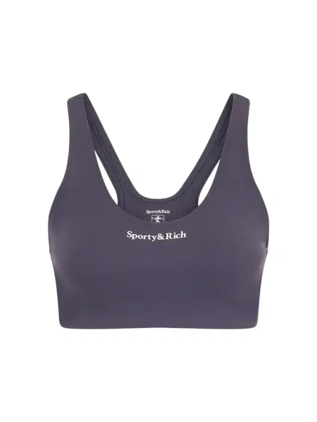 Sporty & Rich Logo-print Stretch-jersey Sports Bra