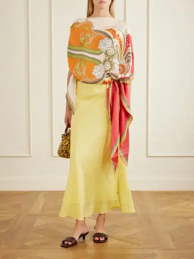 La DoubleJ ‘full On Foulard Printed Silk Top | Thumbnail 2