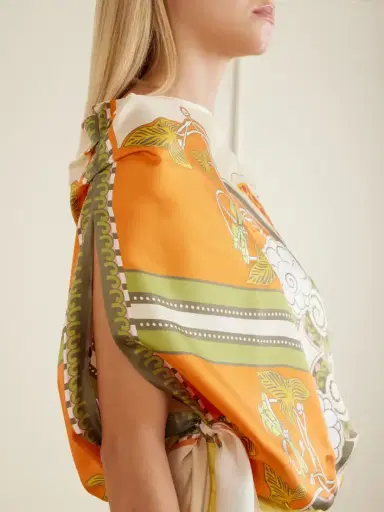 La DoubleJ ‘full On Foulard Printed Silk Top | Thumbnail 4