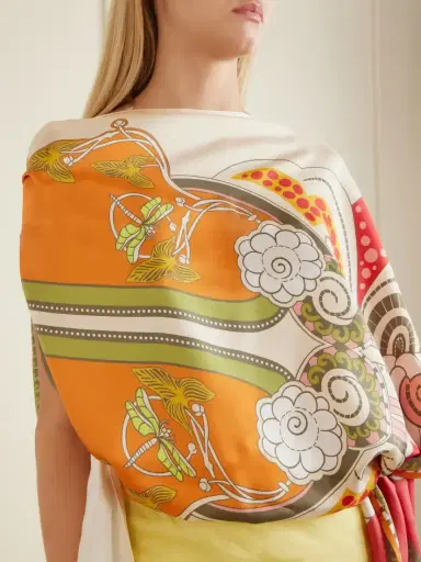 La DoubleJ ‘full On Foulard Printed Silk Top | Thumbnail 5