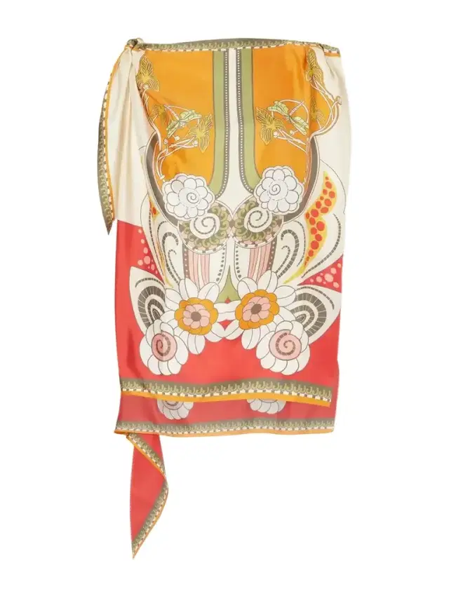 La DoubleJ ‘full On Foulard Printed Silk Top