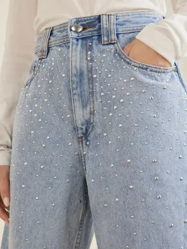 Aje Lucina Studded High-rise Straight-leg Jeans | Thumbnail 4
