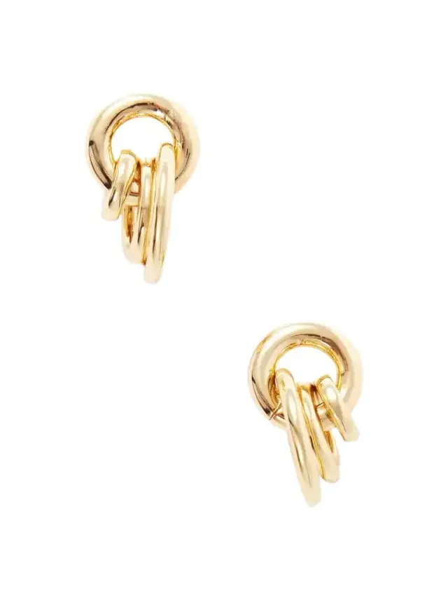 Laura Lombardi Aria Gold-toned Hoop Earrings