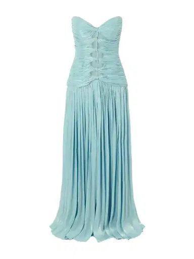 Costarellos Minari Strapless Lurex-georgette Gown | Thumbnail 1