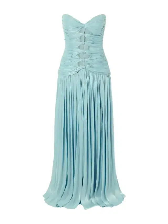Costarellos Minari Strapless Lurex-georgette Gown