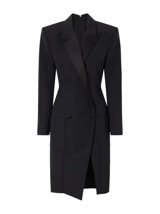 Balmain Wool Grain De Poudre Midi Dress