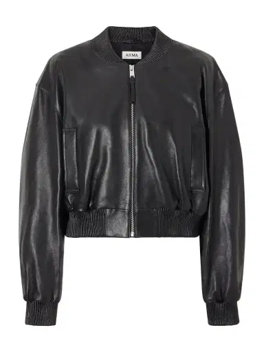 ARMA Hannan Leather Bomber Jacket | Thumbnail 1 ARMA Hannan Leather Bomber Jacket | Thumbnail 1