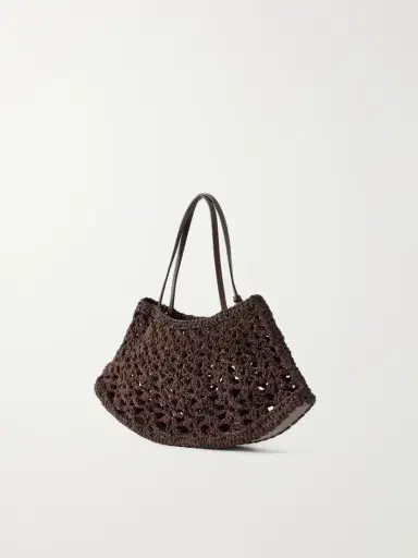Magda Butrym Maya Mini Leather-trimmed Crocheted Shoulder Bag | Thumbnail 4 Magda Butrym Maya Mini Leather-trimmed Crocheted Shoulder Bag | Thumbnail 4