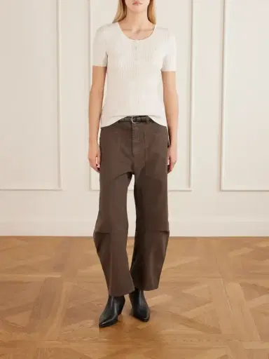 Nili Lotan Francene Ribbed Wool And Silk-blend Top | Thumbnail 2 Nili Lotan Francene Ribbed Wool And Silk-blend Top | Thumbnail 2