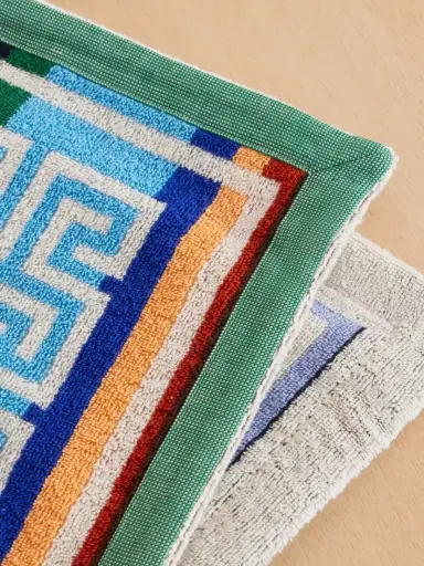 Versace Striped Cotton Beach-towel | Thumbnail 2
