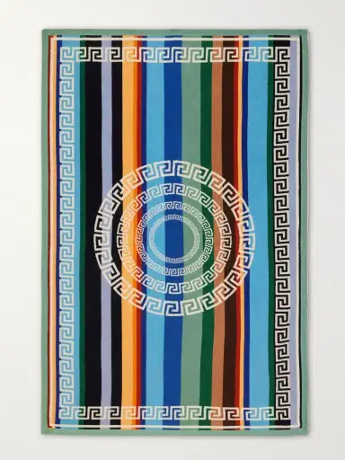 Versace Striped Cotton Beach-towel | Thumbnail 3