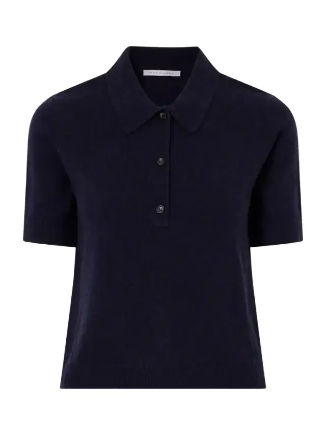 Maria McManus Cashmere And Cotton-blend Polo Shirt