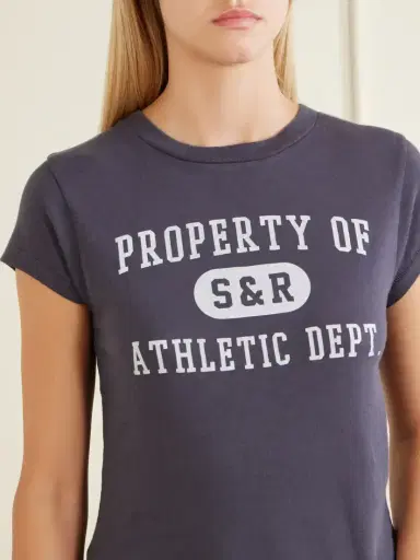 Sporty & Rich Printed Garment-dyed Cotton-jersey T-shirt | Thumbnail 5 Sporty & Rich Printed Garment-dyed Cotton-jersey T-shirt | Thumbnail 5