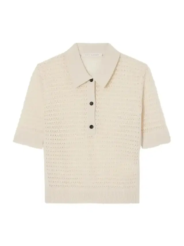 Maria McManus Cashmere And Cotton-blend Crocheted Polo Shirt