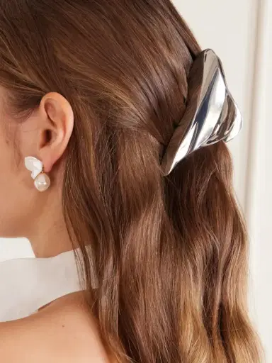 Jennifer Behr Amira Silver-tone Hairclip | Thumbnail 2 Jennifer Behr Amira Silver-tone Hairclip | Thumbnail 2