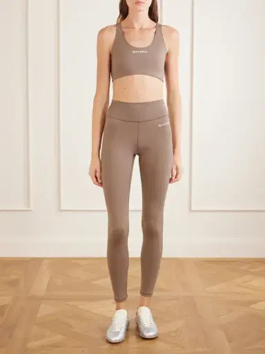 Sporty & Rich Logo-print Stretch-jersey Sports Bra | Thumbnail 2 Sporty & Rich Logo-print Stretch-jersey Sports Bra | Thumbnail 2