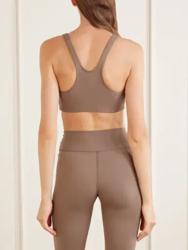 Sporty & Rich Logo-print Stretch-jersey Sports Bra | Thumbnail 4 Sporty & Rich Logo-print Stretch-jersey Sports Bra | Thumbnail 4