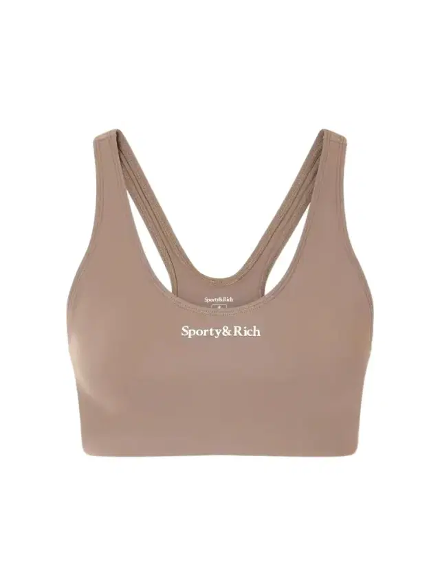 Sporty & Rich Logo-print Stretch-jersey Sports Bra