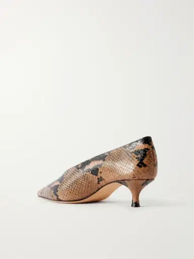 Le Monde Béryl Babouche 40 Snake-effect Leather Pumps | Thumbnail 3 Le Monde Béryl Babouche 40 Snake-effect Leather Pumps | Thumbnail 3