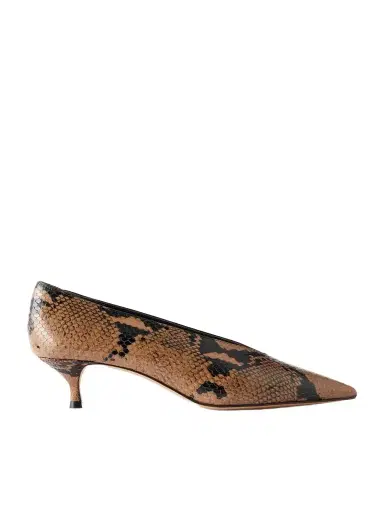 Le Monde Béryl Babouche 40 Snake-effect Leather Pumps | Thumbnail 1 Le Monde Béryl Babouche 40 Snake-effect Leather Pumps | Thumbnail 1