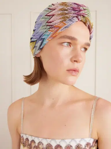 Missoni Striped Metallic-crochet Headpiece | Thumbnail 2