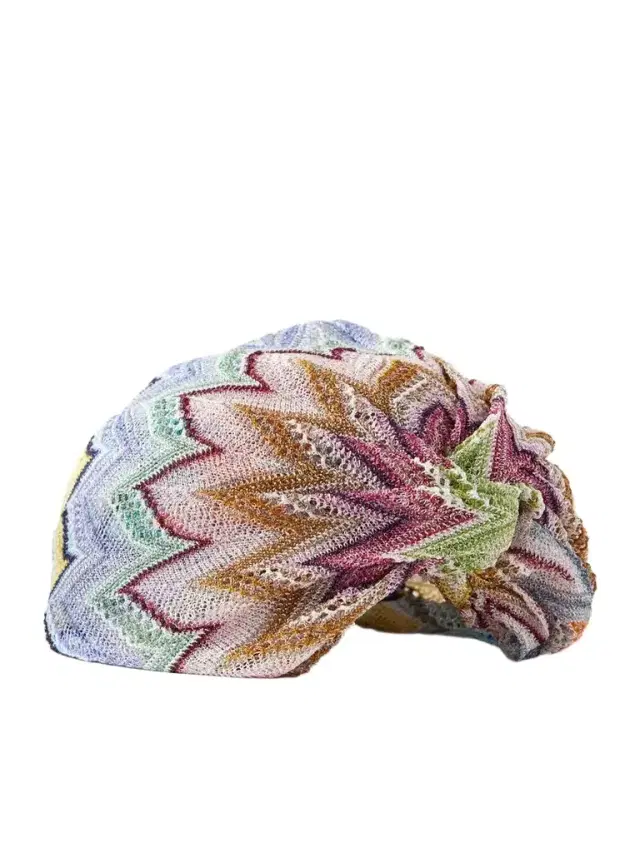 Missoni Striped Metallic-crochet Headpiece