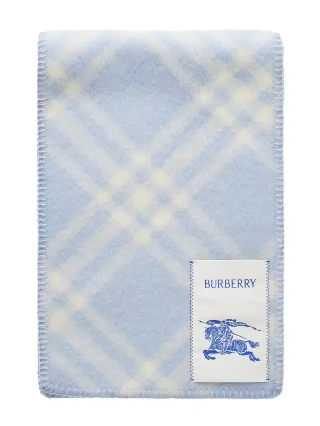Burberry Logo-appliquéd Checked Wool Scarf