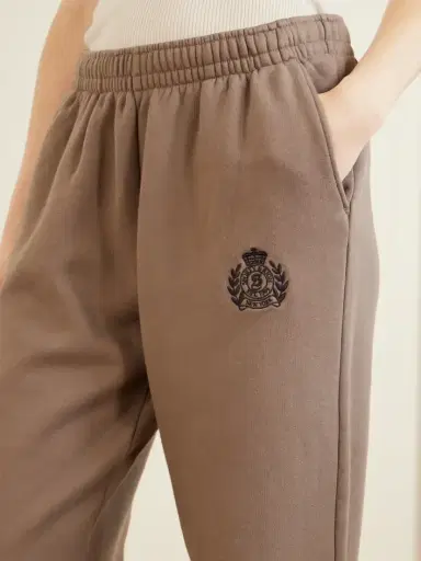 Sporty & Rich Logo-embroidered Cotton-jersey Wide-leg Sweatpants | Thumbnail 5