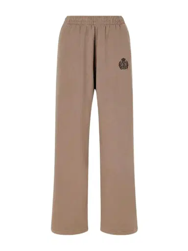 Sporty & Rich Logo-embroidered Cotton-jersey Wide-leg Sweatpants | Thumbnail 1