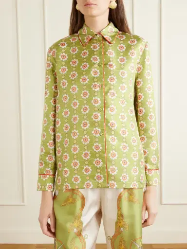 La DoubleJ Boy Printed Silk Shirt | Thumbnail 3