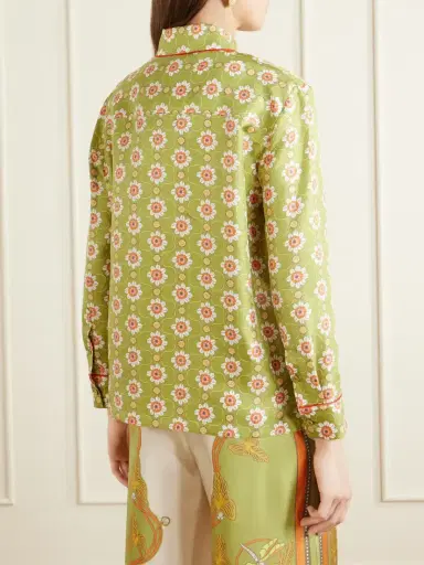 La DoubleJ Boy Printed Silk Shirt | Thumbnail 4