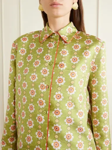 La DoubleJ Boy Printed Silk Shirt | Thumbnail 5