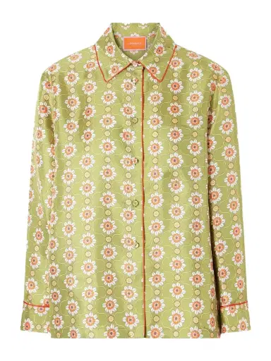 La DoubleJ Boy Printed Silk Shirt | Thumbnail 1
