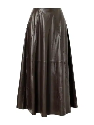 ARMA Eleni Paneled Leather Midi Skirt | Thumbnail 1